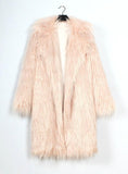 Suit Collar Coat Faux Fur Coat Coat