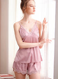 SILK PAJAMAS LADIES HOME SLING NIGHTDRESS