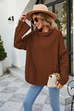 TURTLENECK LONG SLEEVE LOOSE SWEATER