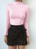 LONG SLEEVE HALF HIGH COLLAR BASE SLIM