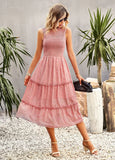 WOMEN LEISURE PRINT SLEEVE DRESS