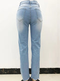 HIGH WAIST AND WIDE LEG STRETCH JEANS