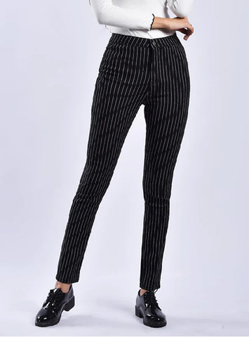 WOMEN'S STRIPED TROUSERS PANT