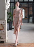 WOMEN V-NECK PARTY GOWN