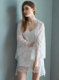SILK SLING NIGHTGOWN TWO-PIECE SUIT