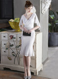 V-NECK SEQUINS SHORT PARTY DRESS