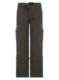 RETRO MULTI-POCKET HIGH WAIST JEANS