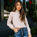 PULLOVER LONG SLEEVE SLIM SWEATER