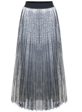 Pleated Skirt Slim High Waist Beach Dress