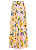 Bohemia Printed Elastic Waist Beach Skirt