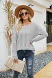 SOLID COLOR PULLOVER LOOSE SWEATER GIRL