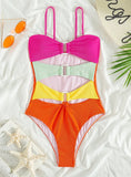SPLICED SLING ONE-PIECE SWIMSUIT