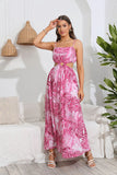 BOHEMIAN PRINT STRAPS DRESS