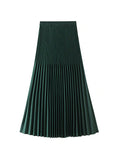 ELASTIC WAIST PLEATED SKIRT