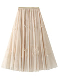 HIGH WAIST FEATHER SKIRT