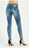 WOMEN STRETCH HOLES PANT JEANS