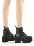 WOMEN'S ROUND HEAD SPONGE CAKE THICK HEEL