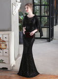 SEQUINED FISHTAIL BANQUET PARTY DRESS