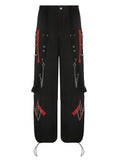 HIGH WAIST STRAIGHT CHAIN PANT