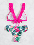 SEXY TETHER LACE UP BEACH BIKINI