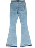 WOMEN EMBROIDERED WIDE-LEG JEANS
