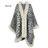 CAPE CARDIGAN LEOPARD SHAWL CLOAK