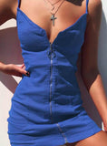 PENCIL TIGHT BEACH DRESS LADIES V-NECK COTTON DRESS