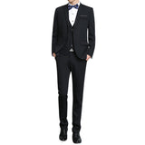 Thin Slim Fit Blazer Suit for Men Three Pieces Formal Fashion 