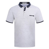 Cotton Solid Color Short Sleeve Casual Tops Summer Polo Shirt Soft Knitted 