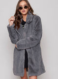 Faux Fur Coats Jackets Women Autumn Winter Rabbit Fur 
