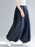 Marvelous Plus Size Denim Bloomers Pants