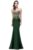 Women Formal Lace Appliques Long Prom Dress