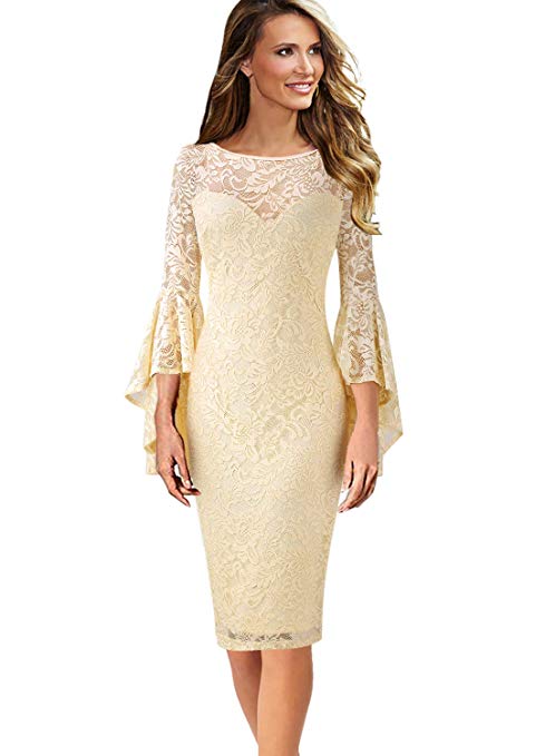 Semi-formal Party Dress Chiffon Bell Sleeve Rhinestone Cuffs Maxi Dress