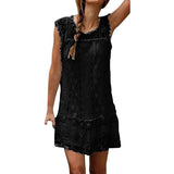 Women Lace Tank Dress Tunic Dress Midi Dress Short Dress
