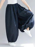 Marvelous Plus Size Denim Bloomers Pants