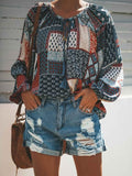 Long Sleeve Bohemia T-Shirt Tops