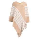 WOMEN COLORED FRINGE CLOAK