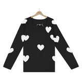 LOOSE LOVE V-NECK PULLOVER LONG SLEEVE SWEATER
