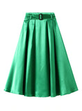 HIGH WAIST BIG SWING UMBRELLA SKIRT