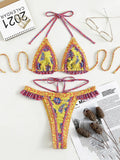 HALTER SWIMSUIT YELLOW STRAP BIKINI