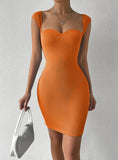 SEXY SLEEVELESS KNIT SLING DRESS