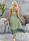 BOHEMIAN HOLIDAY STYLE SPLIT DRESS