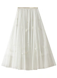 HIGH WAIST FEATHER SKIRT