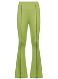 HIGH WAIST HIP-LIFTING SLIM FLARED TROUSERS
