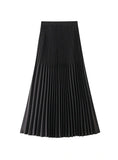ELASTIC WAIST PLEATED SKIRT