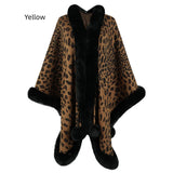 CAPE CARDIGAN LEOPARD SHAWL CLOAK