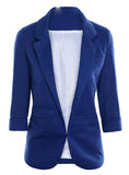 NOTCHED OFFICE WORK OPEN FRONT BLAZER