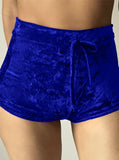 Velvet Shorts Fashion Sexy Bodycon Workout Flannel