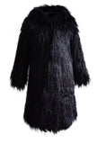Women Winter Thick Warm Fluffy Faux Fur Coat 