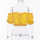Collar Strap Pleat T-shirt
